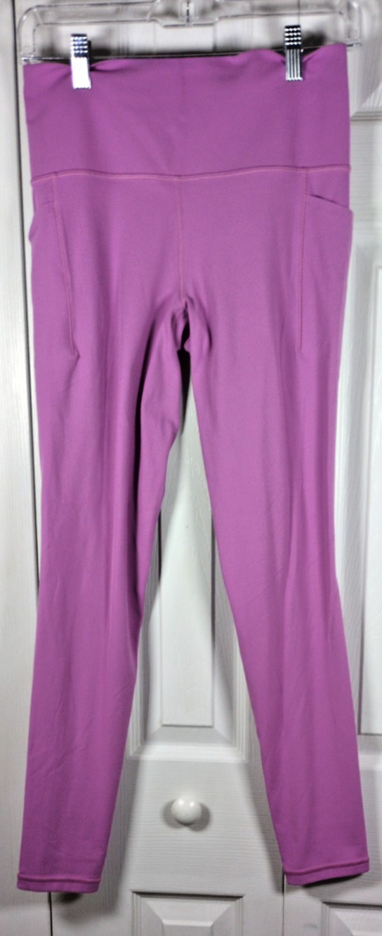 Athleta Salutation Stash High Rise 7/8 Legging Womens Medium Purple Yoga Workout